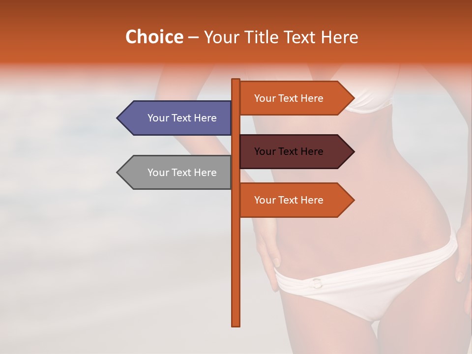 Tropical Legs Tan PowerPoint Template