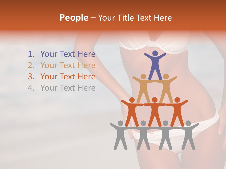 Tropical Legs Tan PowerPoint Template