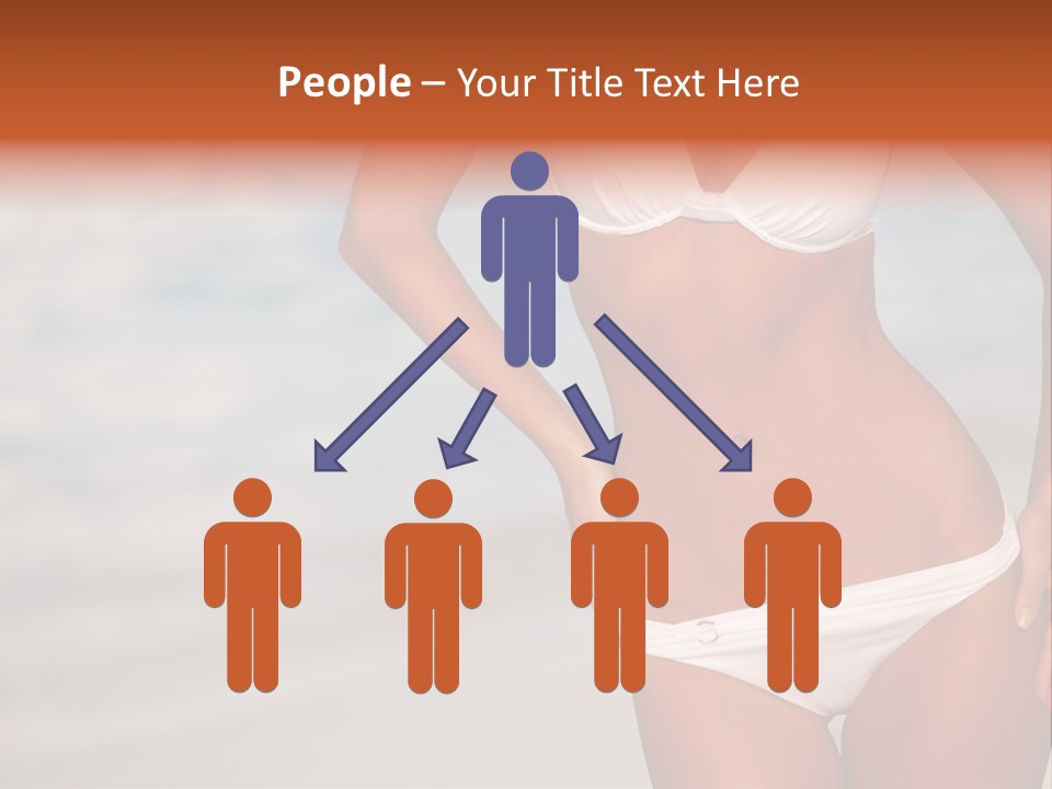 Tropical Legs Tan PowerPoint Template