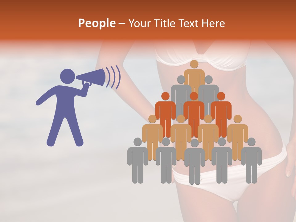 Tropical Legs Tan PowerPoint Template