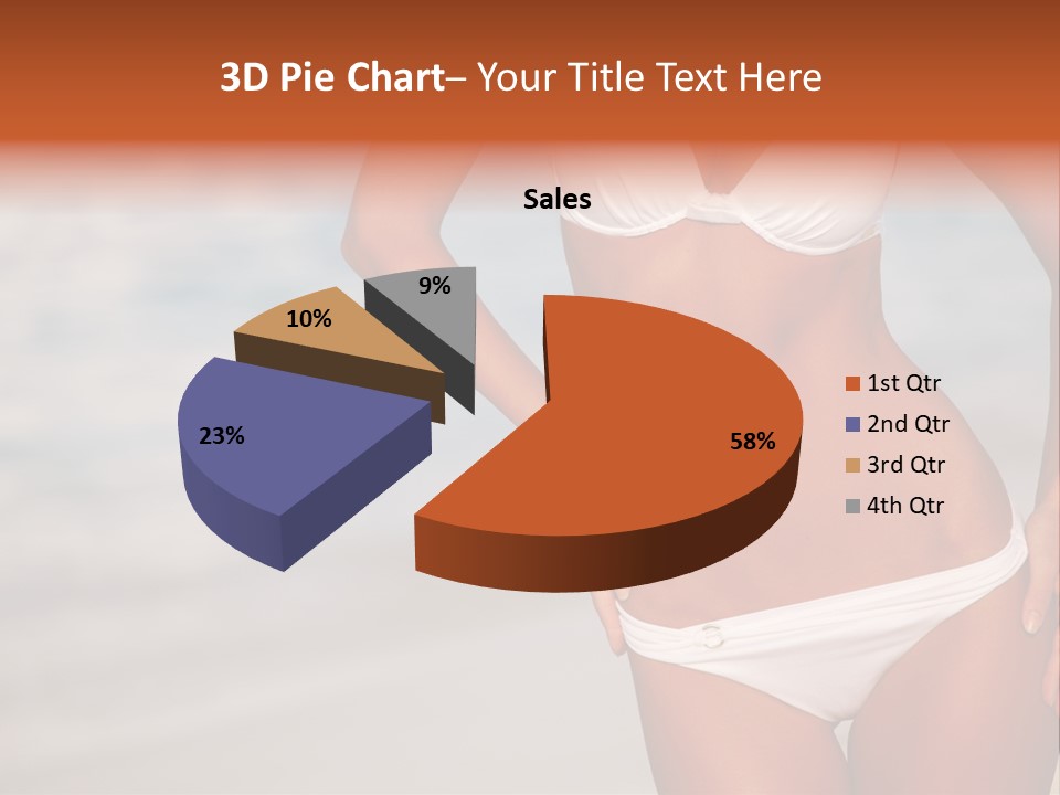 Tropical Legs Tan PowerPoint Template