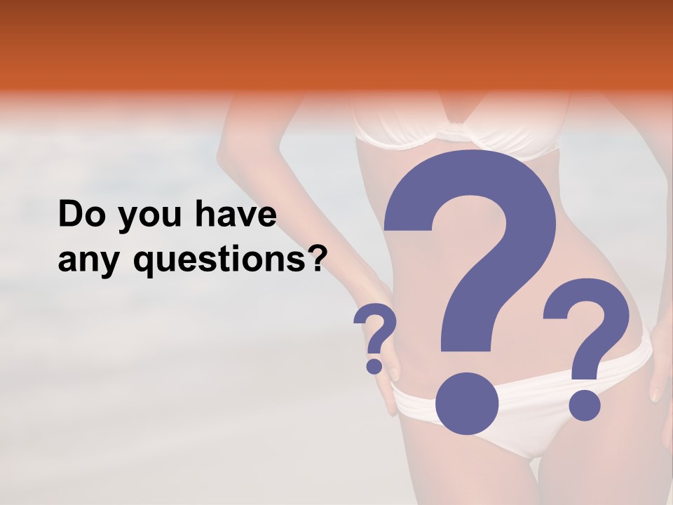 Tropical Legs Tan PowerPoint Template