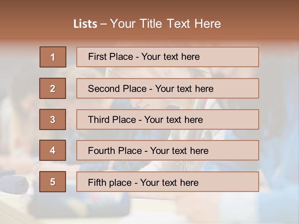 Student  Class PowerPoint Template