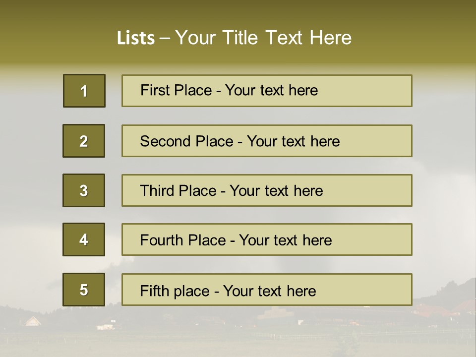 Damage Hurricane Weather Warning PowerPoint Template