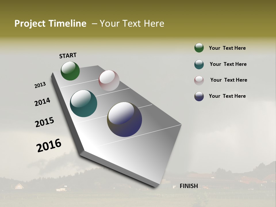 Damage Hurricane Weather Warning PowerPoint Template