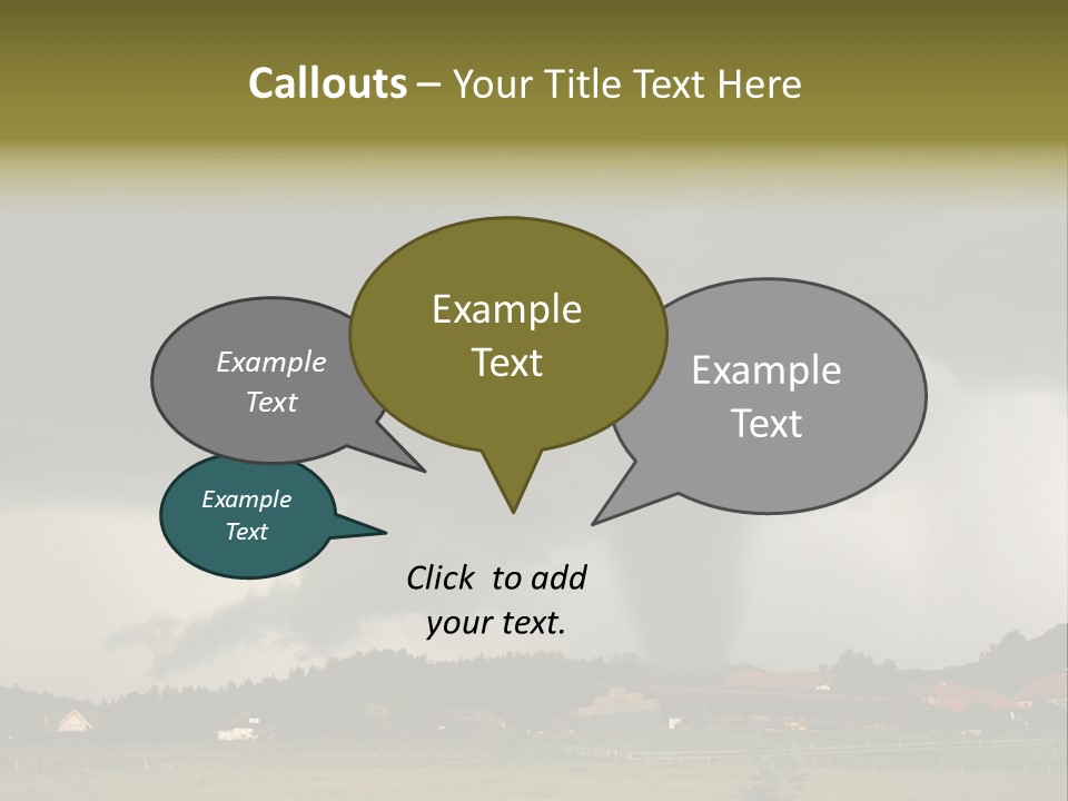 Damage Hurricane Weather Warning PowerPoint Template