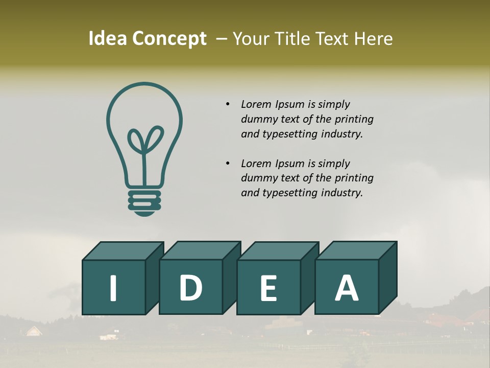 Damage Hurricane Weather Warning PowerPoint Template