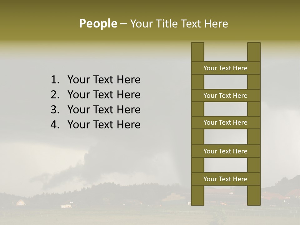 Damage Hurricane Weather Warning PowerPoint Template