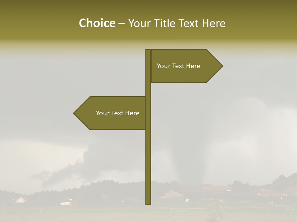 Damage Hurricane Weather Warning PowerPoint Template