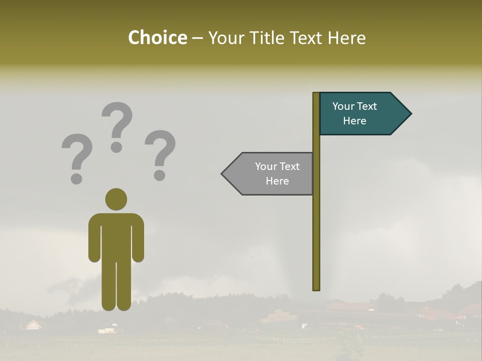 Damage Hurricane Weather Warning PowerPoint Template