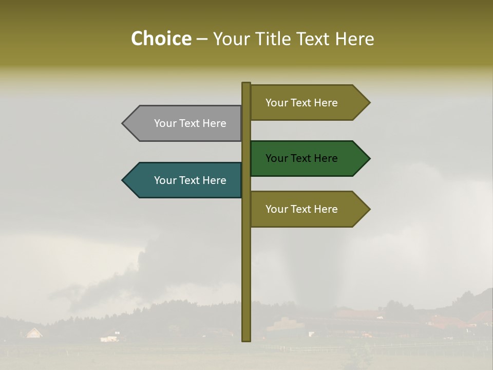 Damage Hurricane Weather Warning PowerPoint Template