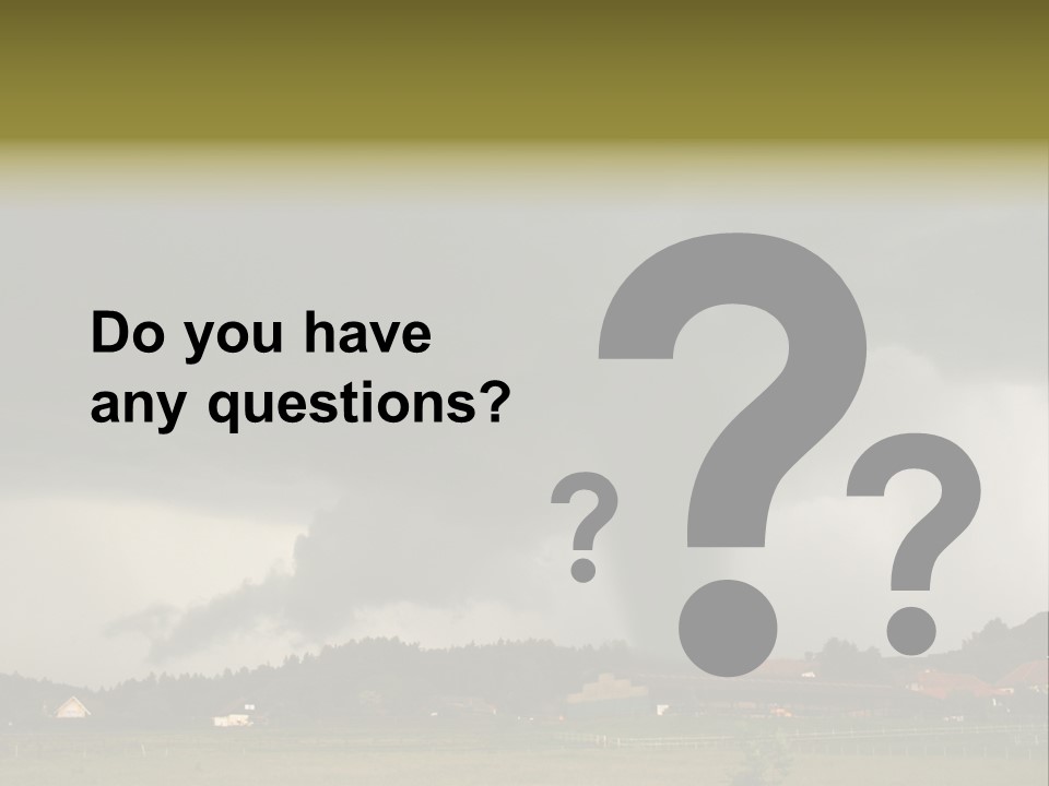 Damage Hurricane Weather Warning PowerPoint Template