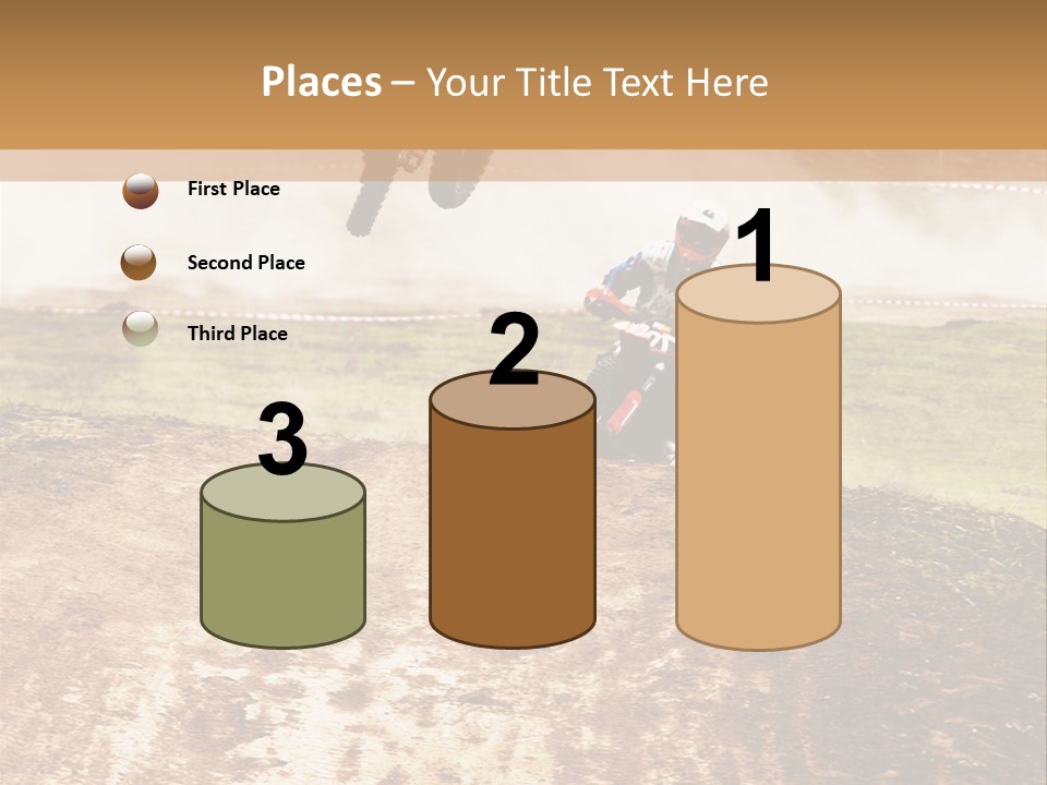 Intense Motocross Speed PowerPoint Template