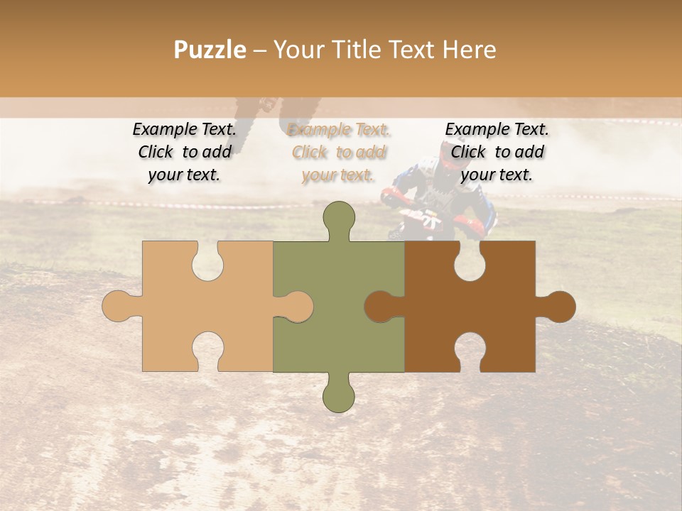 Intense Motocross Speed PowerPoint Template