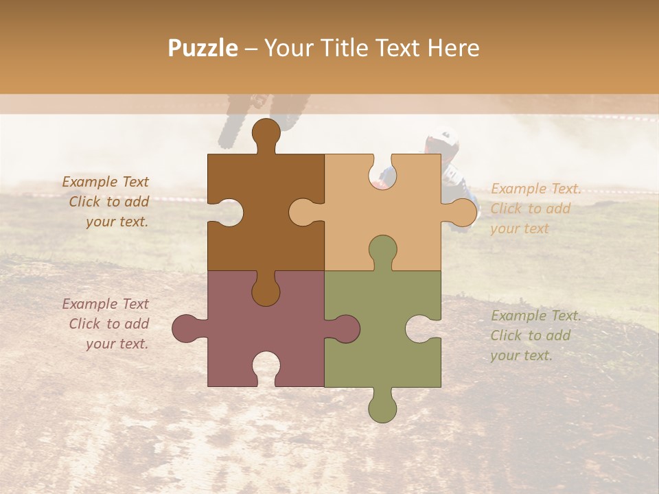 Intense Motocross Speed PowerPoint Template