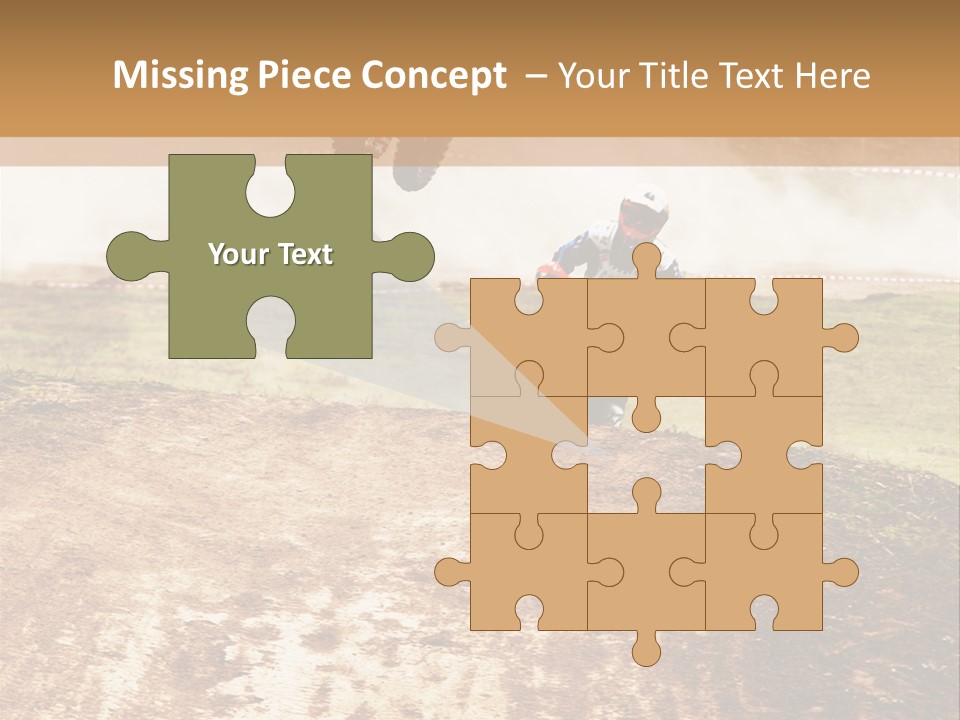 Intense Motocross Speed PowerPoint Template