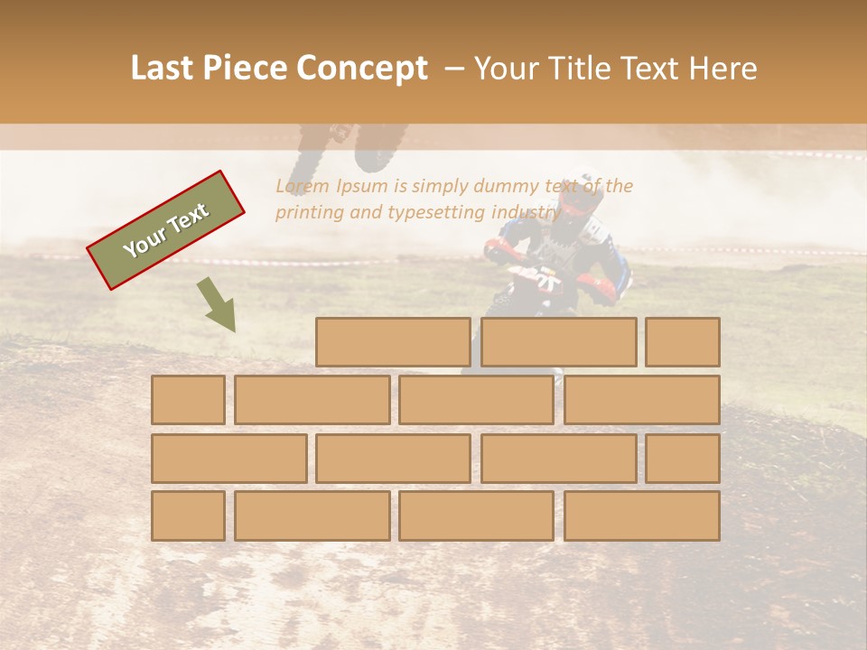 Intense Motocross Speed PowerPoint Template