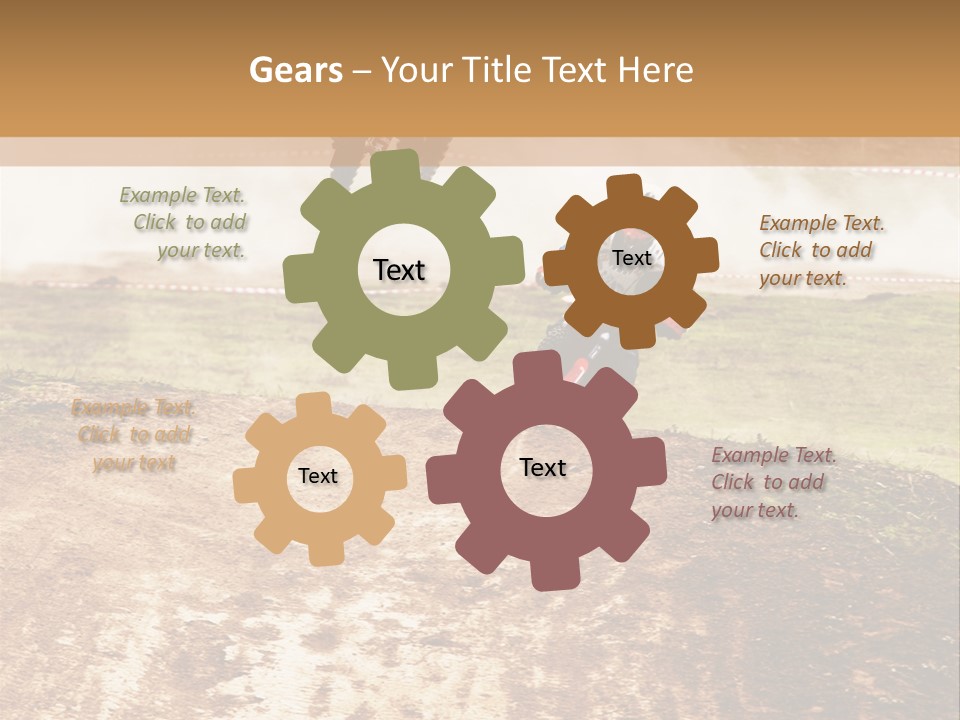 Intense Motocross Speed PowerPoint Template