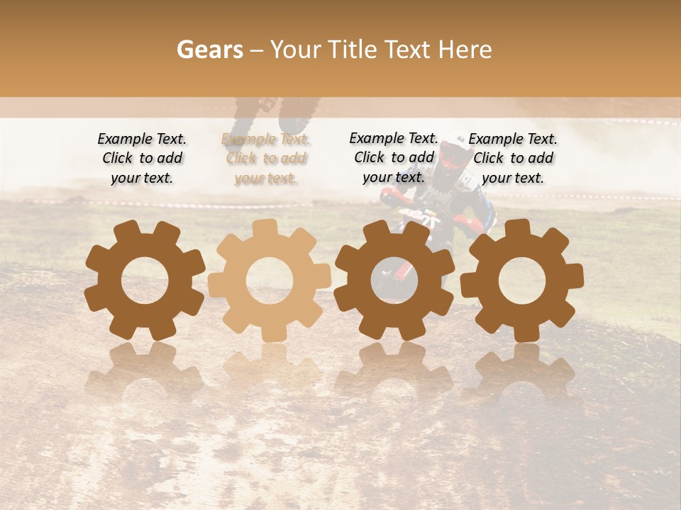 Intense Motocross Speed PowerPoint Template