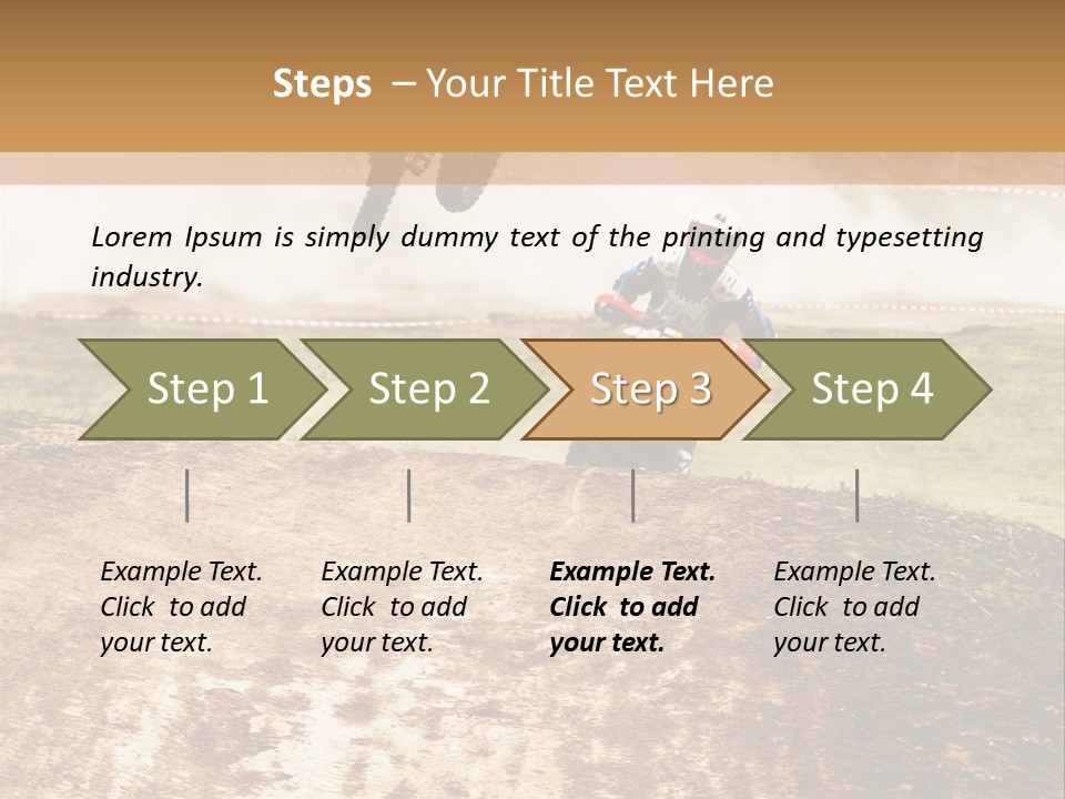 Intense Motocross Speed PowerPoint Template