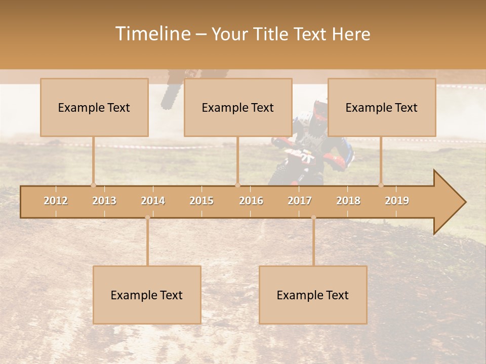 Intense Motocross Speed PowerPoint Template