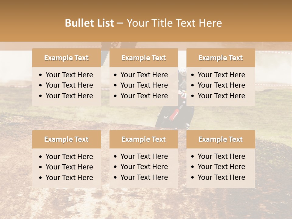 Intense Motocross Speed PowerPoint Template