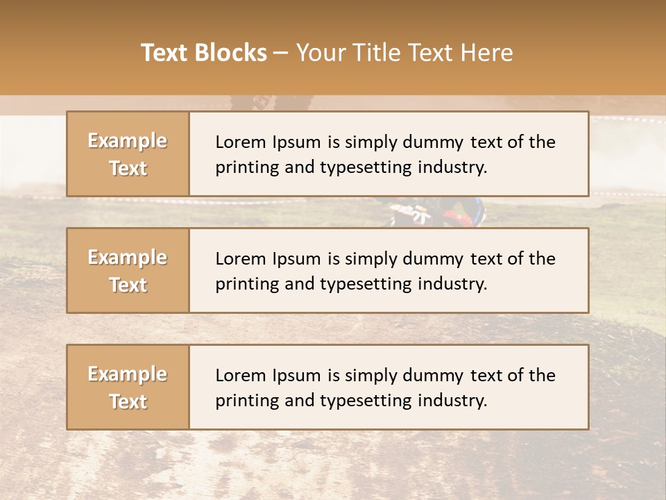Intense Motocross Speed PowerPoint Template