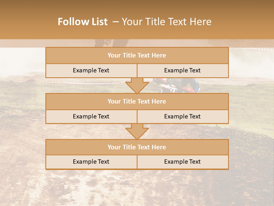 Intense Motocross Speed PowerPoint Template