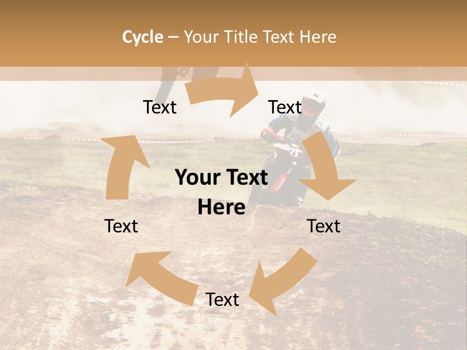 Intense Motocross Speed PowerPoint Template