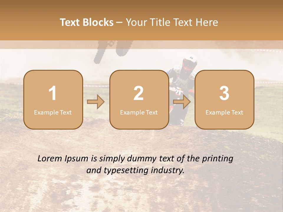 Intense Motocross Speed PowerPoint Template