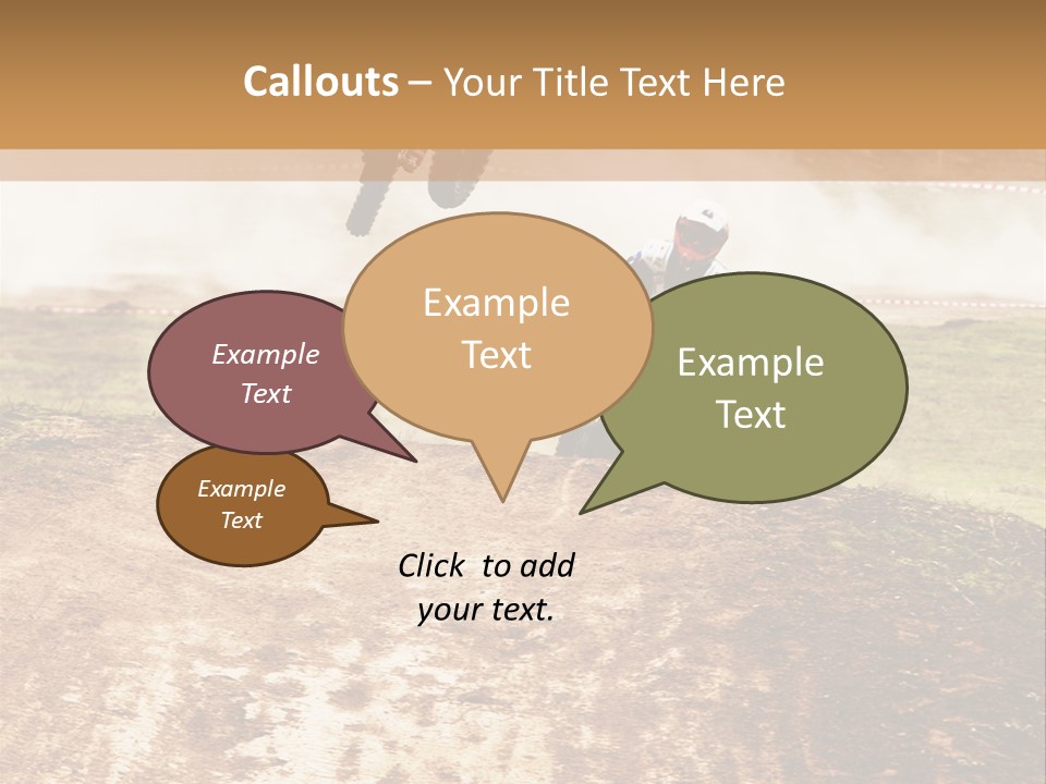 Intense Motocross Speed PowerPoint Template