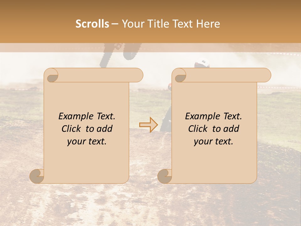 Intense Motocross Speed PowerPoint Template