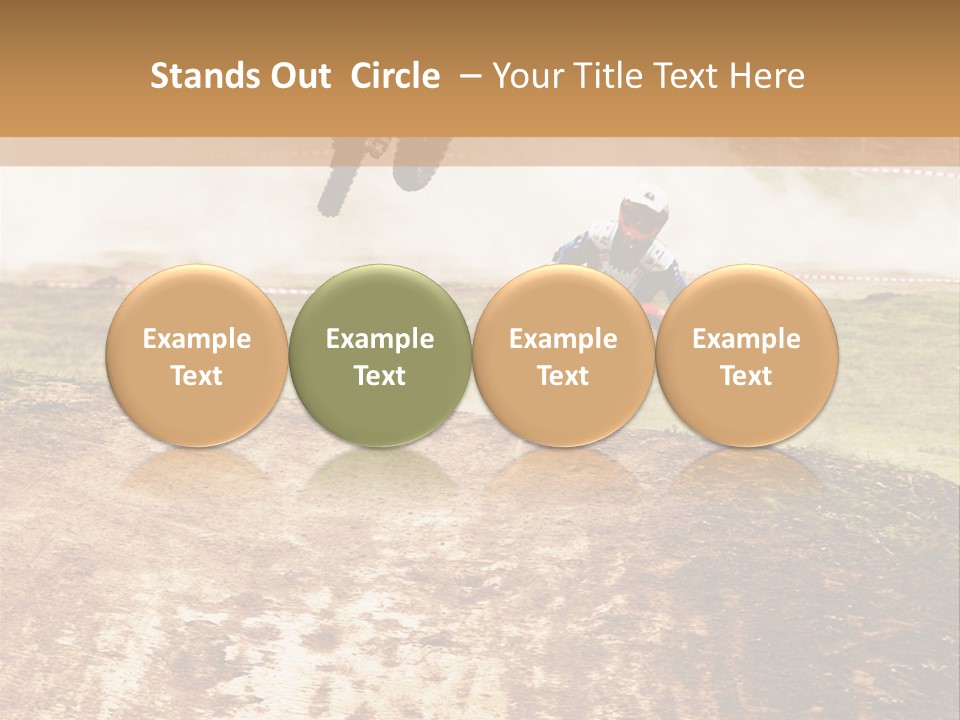 Intense Motocross Speed PowerPoint Template