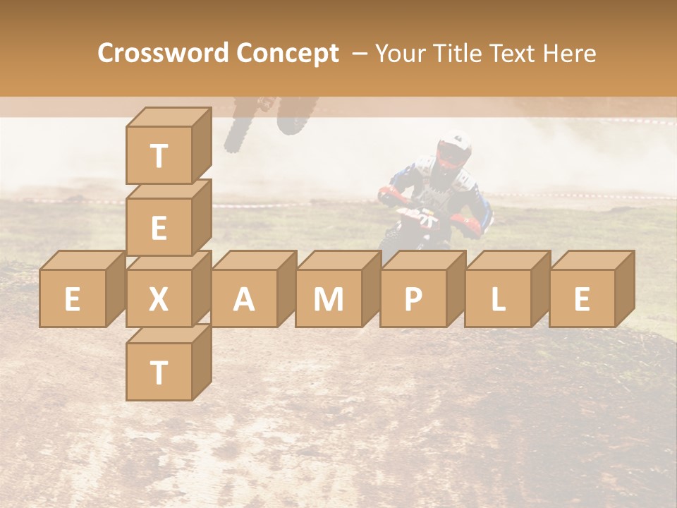 Intense Motocross Speed PowerPoint Template