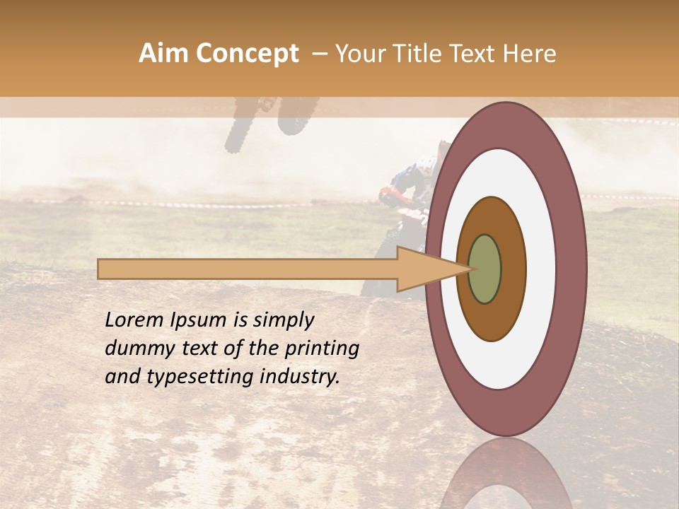Intense Motocross Speed PowerPoint Template