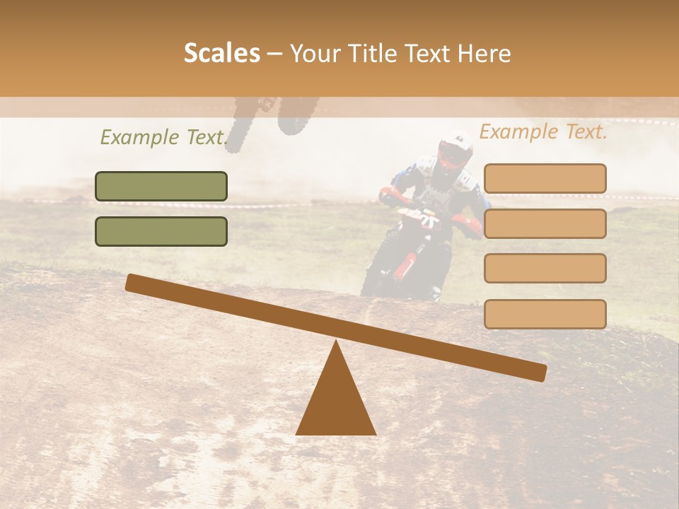 Intense Motocross Speed PowerPoint Template