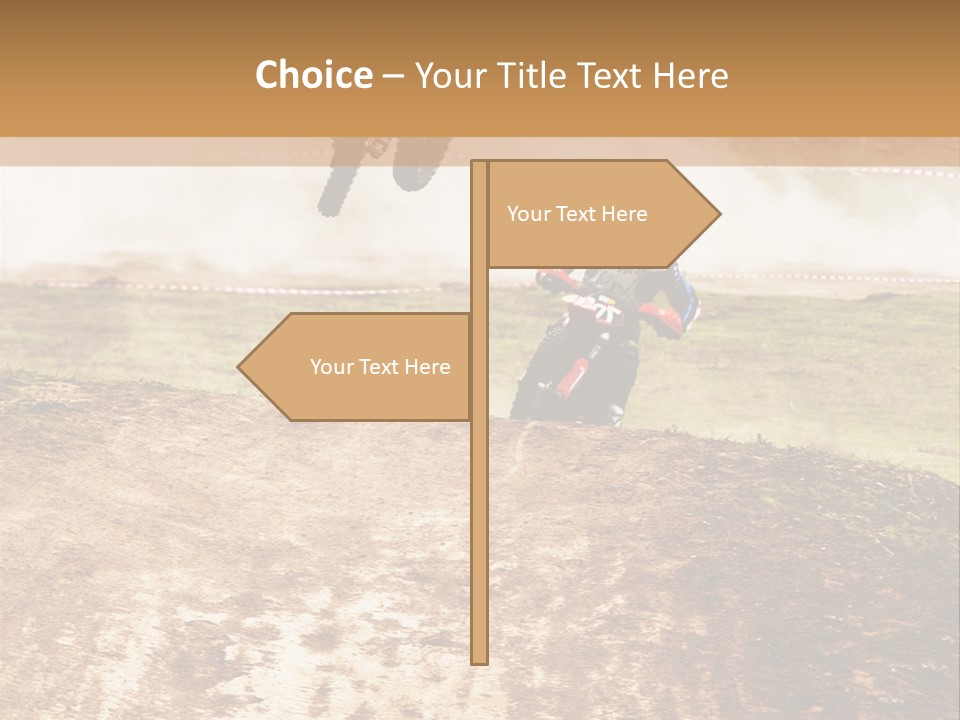 Intense Motocross Speed PowerPoint Template
