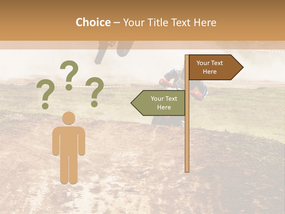 Intense Motocross Speed PowerPoint Template