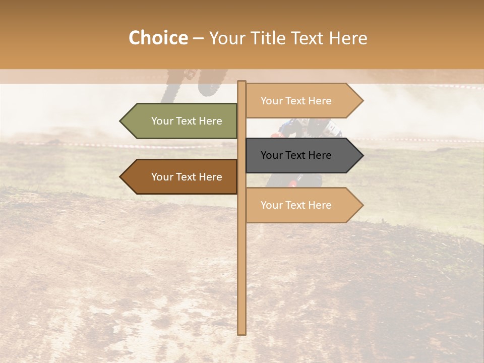 Intense Motocross Speed PowerPoint Template