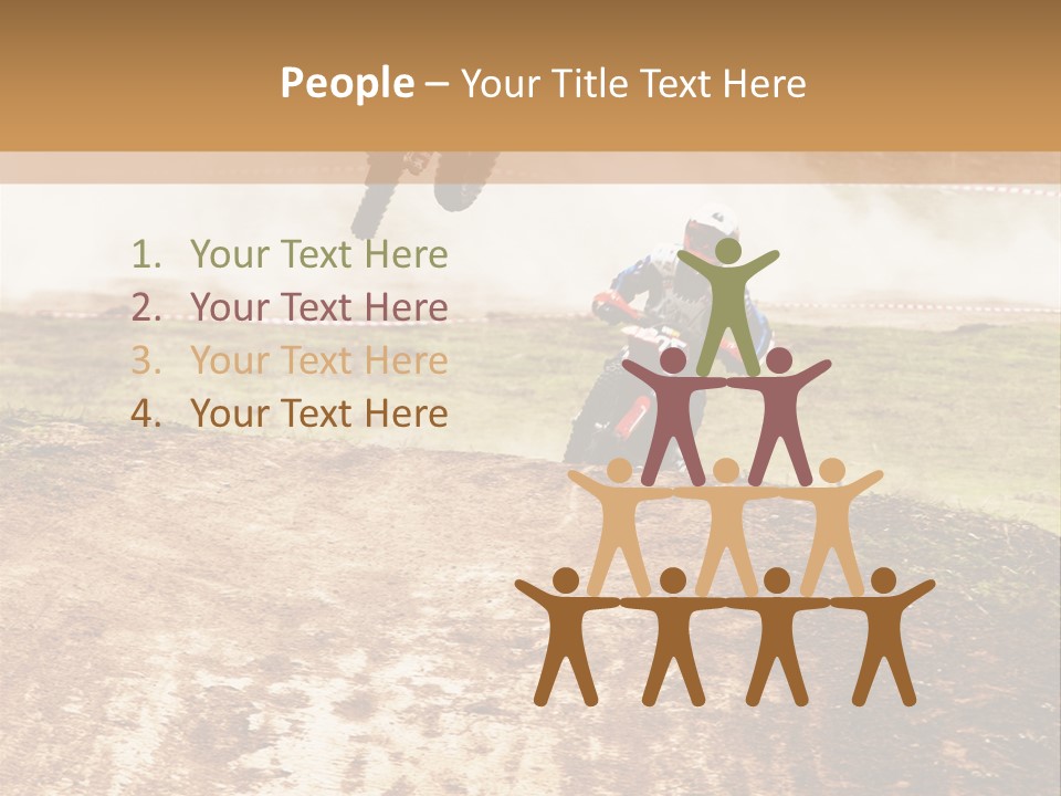 Intense Motocross Speed PowerPoint Template