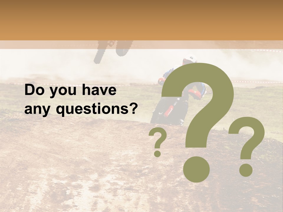 Intense Motocross Speed PowerPoint Template