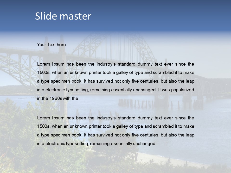 Oregon Architecture Coast PowerPoint Template