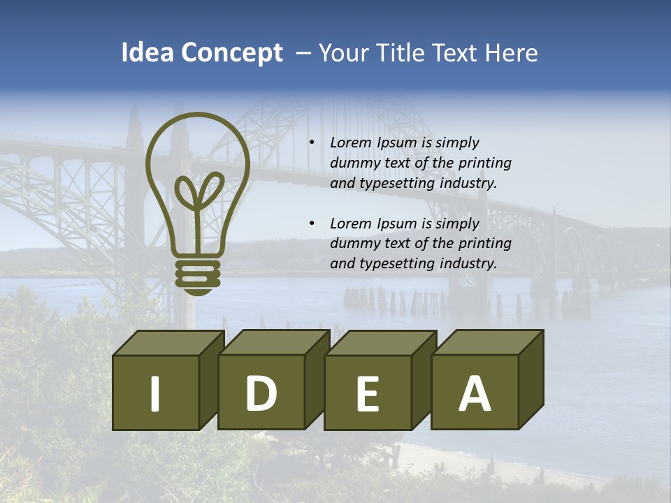 Oregon Architecture Coast PowerPoint Template