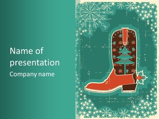 Card Wild Holly Berry PowerPoint Template