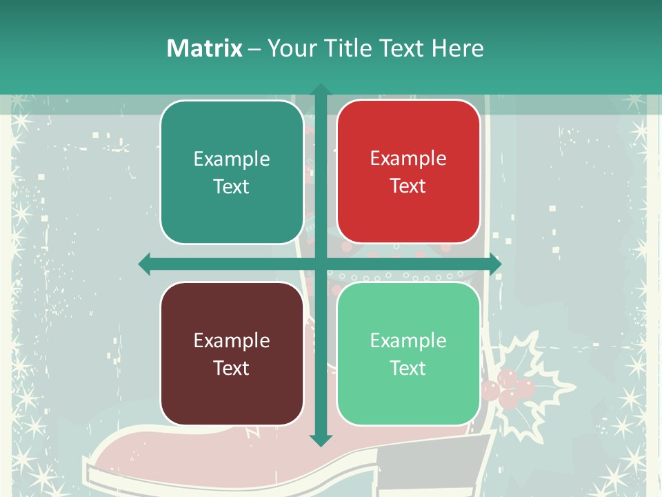 Card Wild Holly Berry PowerPoint Template