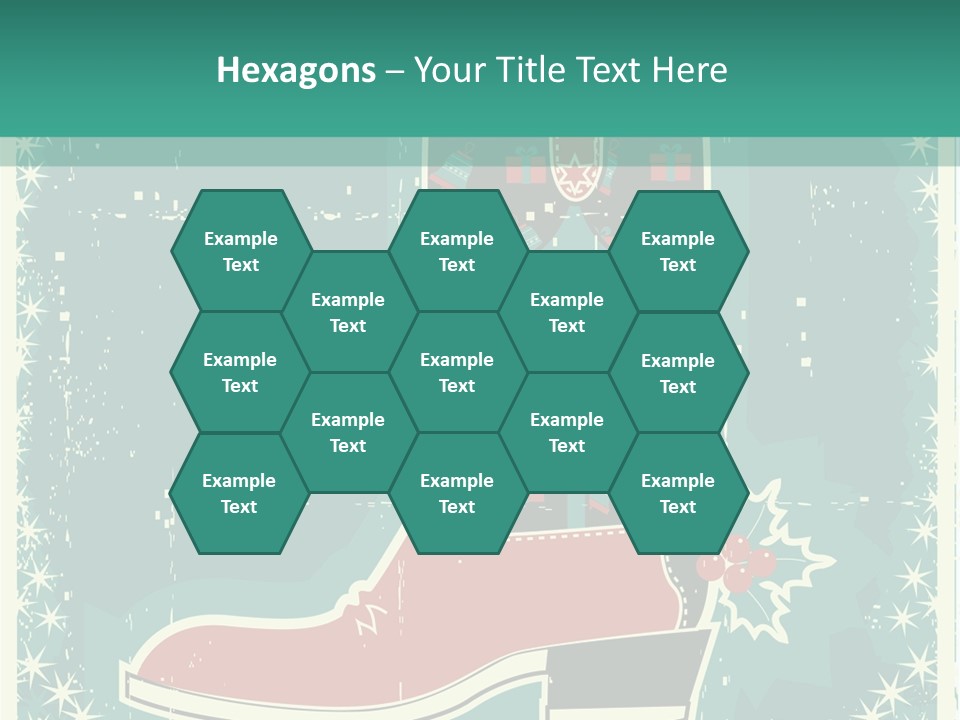 Card Wild Holly Berry PowerPoint Template