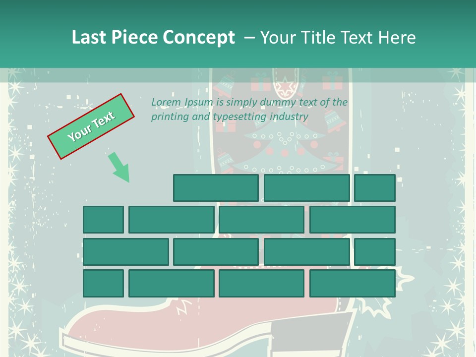 Card Wild Holly Berry PowerPoint Template