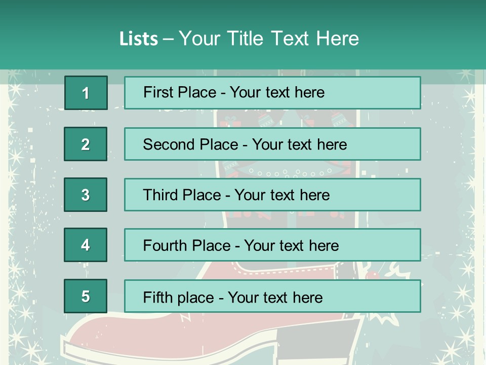 Card Wild Holly Berry PowerPoint Template