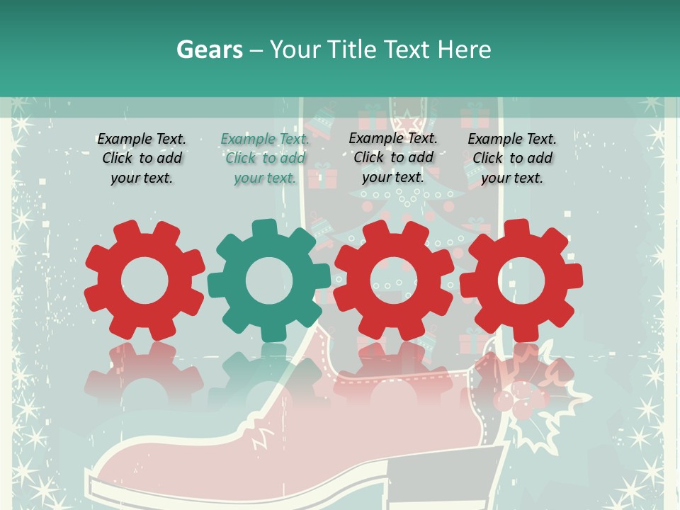 Card Wild Holly Berry PowerPoint Template