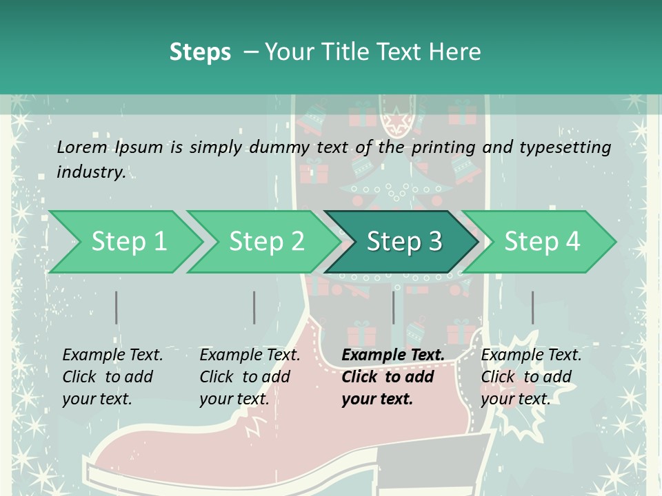 Card Wild Holly Berry PowerPoint Template